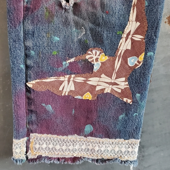 Magnolia Pearl style Jeans Handcrafted one of a kind Jeans - Picture 4 of 12